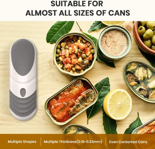 Vista 8 de miadore Abrelatas eléctrico para cocina, abrelatas automático recargable con hoja inclinada extraíble, operación de un solo toque, borde liso, imán