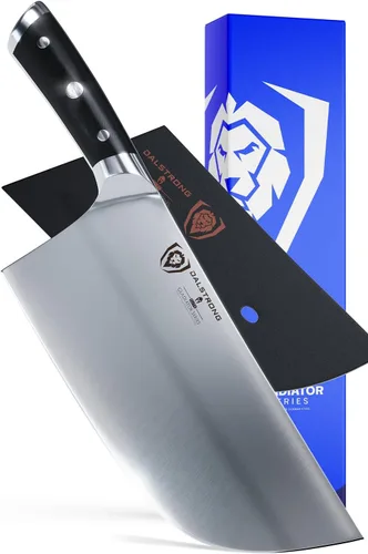 Vista 11 de Dalstrong - Cuchillo de carnicero, 4.5 pulgadas, serie Gladiador Elite, cuchillo de cocina resistente para regalo, mango negro, cuchillo afilado