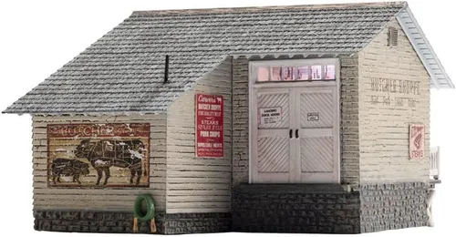 Vista 3 de Woodland Scenics® Carnicería Built & Ready® Carver's Carver, escala HO