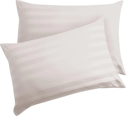 Vista 26 de Juego de 2 fundas de almohada 100% de algodón egipcio, fundas de almohada refrescantes de 400 hilos, fundas de almohada suaves y transpirables
