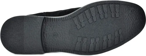 Vista 8 de Bruno Marc - Botines tipo Chelsea de gamuza y piel para hombre