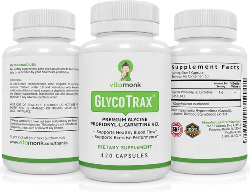 Vista 5 de VitaMonk GPLC - Propionil-L-carnitina de glicina sin rellenos artificiales