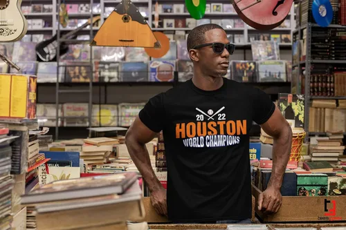 Vista 5 de Houston World Champions 2022 Championship - Camiseta para hombres y mujeres para adultos