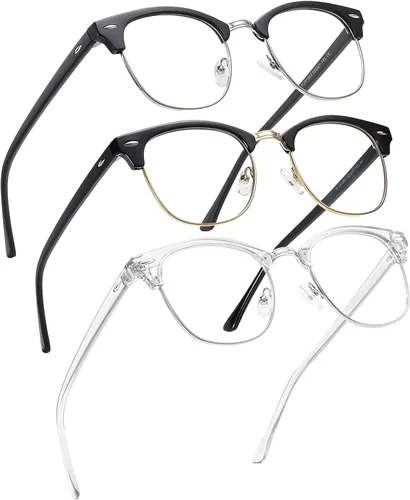 Vista 7 de Perfectmiaoxuan - Gafas con bloqueo de luz azul, anteojos para computadora/juegos/pantalla para mujeres u hombres, anti luz azul y UV