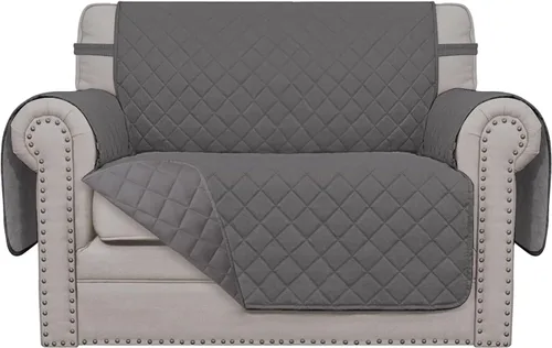 Vista 131 de Easy-Going - Funda reversible para sofá, resistente al agua, con varillas de espuma y correas elásticas, protector de muebles para mascotas y perros