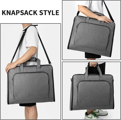 Vista 5 de Bolsa de ropa para viajes, bolsa grande para colgar en la ropa, bolsa de vestir
