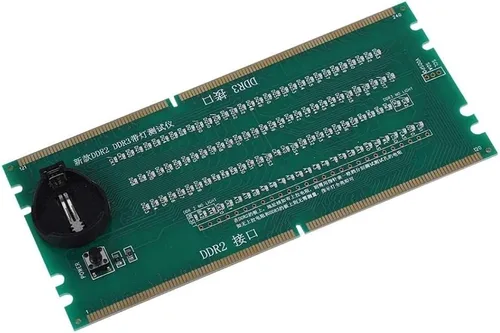 Vista 7 de VBESTLIFE - Tarjeta base de escritorio para PC, DDR 2/DDR 3 RAM con ranura de memoria RAM con luz LED
