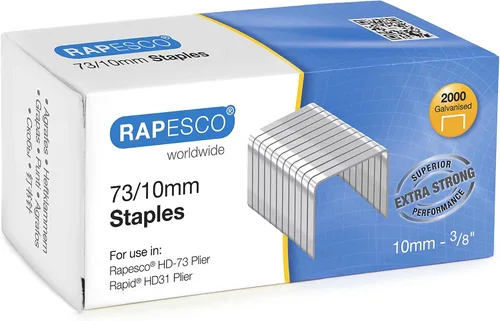 Vista 3 de Rapesco Set Classic Heavy Duty 73 Pinza y grapas 73 Tipo 3/8" - Paquete de 2000 (1305)