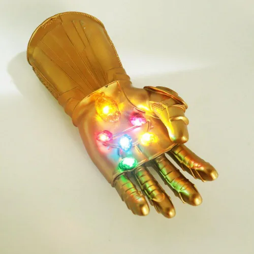 Vista 8 de Guante de infinito electrónico para adultos, guantes de infinito LED con 3 modos de iluminación, 6 piedras del infinito con imán extraíble