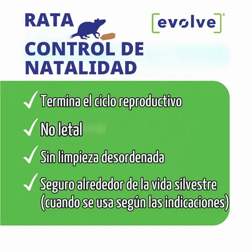 Vista 7 de Evolve Salchichas de cebo blando para control de nacimiento de ratas – 3 libras Control de población de ratas científicamente probado No es un