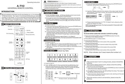 Vista 6 de Gmatrix Control remoto universal con botón grande - Embalaje al por menor (U-43)