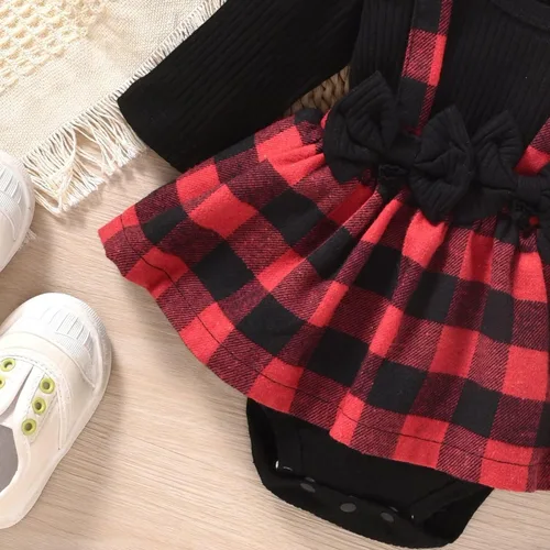 Vista 137 de Unutiylo Ropa de bebé recién nacida prematura con tirantes, traje de otoño e invierno, traje de manga larga con volantes