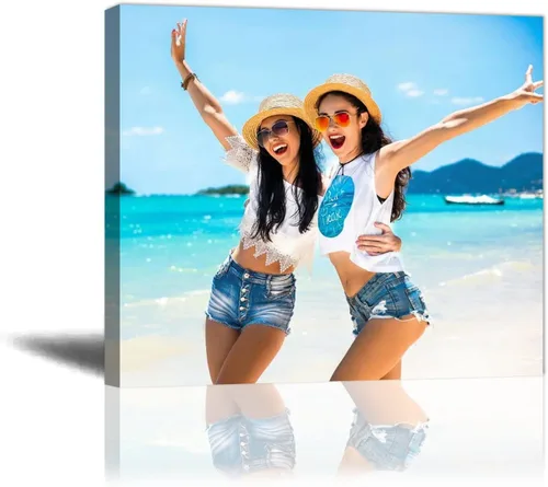 Vista 18 de LZIMU Impresiones de lienzo personalizadas con tus fotos, imágenes personalizadas de 4 x 6 pulgadas a lienzo para pared, personaliza tus fotos, arte
