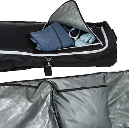 Vista 3 de Athletico Conquest - Bolsa de snowboard acolchada con ruedas - Bolsa de viaje para botas individuales de snowboard y snowboard
