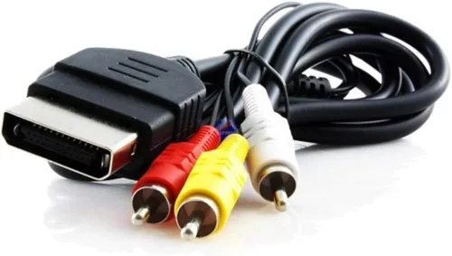 Vista 2 de Cable adaptador de alimentación de audio y vídeo RCA AV para Xbox Game