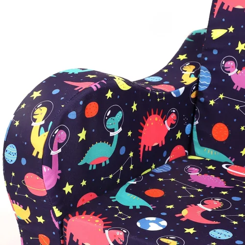 Vista 123 de MOMCAYWEX - Sofá para niños, 2 en 1, plegable, piel de melocotón, color azul