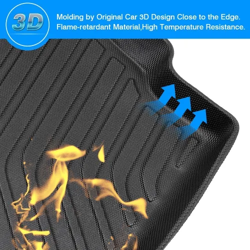 Vista 3 de Powerty - Alfombrilla de maletero para Buick Encore 2013-2022/Chevrolet Trax 2014-2023, accesorios, alfombrillas de carga TPO, forro de carga