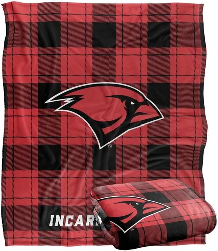Vista 77 de LOGOVISION St John's University Campus Plaid Spirit Silky Touch Manta súper suave 36 x 58 pulgadas