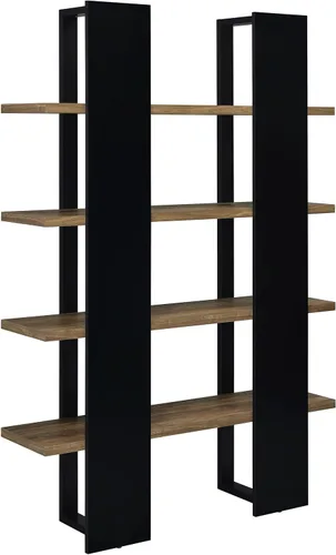 Vista 7 de Coaster Home Furnishings - Danbrook - MDF y laminado - Estantería de 4 estantes con acabado de doble tono y estilo contemporáneo - Oficina en casa