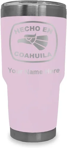 Vista 18 de LaserGram Vaso aislado al vacío de 20 onzas, hecho en coahuila, grabado personalizado incluido (negro) Engraved Gift, Vacuum Insulated Stainless