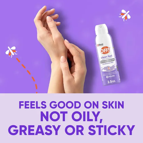 Vista 3 de Off! Clean Feel - Aerosol repelente de insectos con 20% de picaridina, protección de larga duración sin DEET contra mosquitos, control de plagas sin