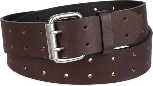 Vista 2 de Dickies - Cinturón de cuero para hombre con hebilla de doble punta