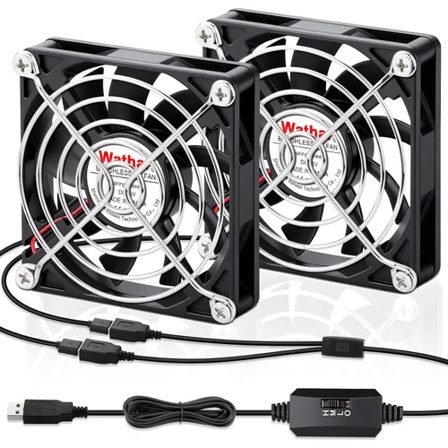 Vista 14 de 2Packs Wathai DC 4010 5V Small Blower Cooling Fan 2 Pin DC 40mm x 10mm