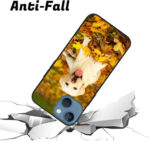 Vista 3 de Funda de teléfono con foto personalizada para iPhone 13 Mini, imagen/texto personalizados, funda negra delgada y suave, regalo único de nicho