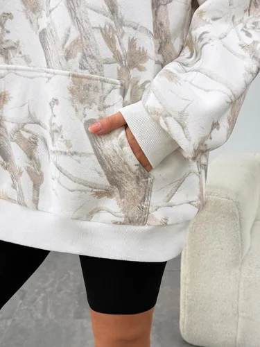 Vista 189 de Trendy Queen - Sudaderas extragrandes con capucha para mujer, suéteres de manga larga, sin botones, de vellón, de otoño, ropa de invierno