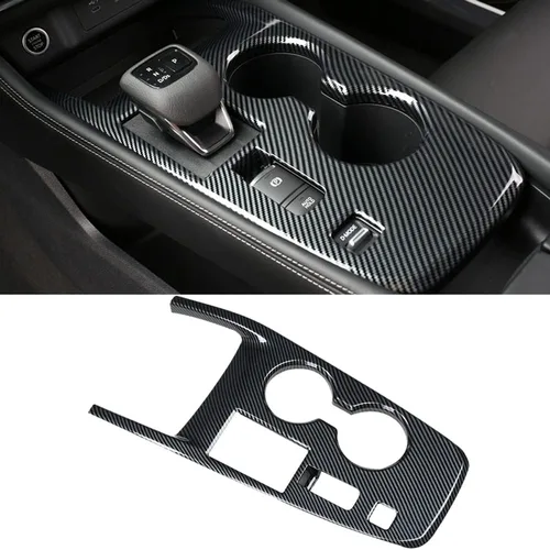 Vista 8 de XITER Perilla de Palanca de Cambios de Automóvil Estilo Fibra de Carbono Cubierta de Panel de Consola Consolas Centrales Fundas de Palanca Perillas