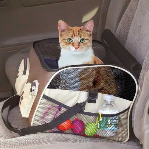 Vista 5 de Etna Pet Store Booster/Carrier/Asiento de coche para gatos y perros