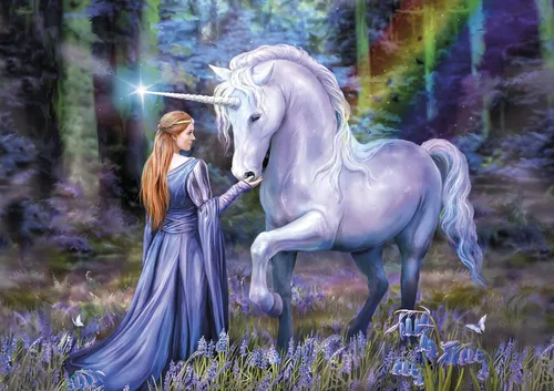 Vista 2 de Clementoni 31821 1500 piezas Anne Stokes Collection Bluebell Wood 1500 piezas, hecho en Italia, rompecabezas para adultos, multicolor, mediano