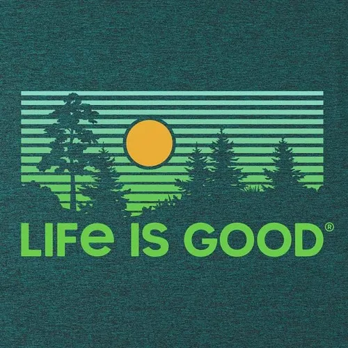 Vista 2 de Life is Good Camiseta activa para hombre