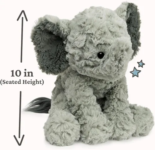 Vista 2 de GUND Cozys Collection Elefante de peluche, animales de peluche para edades de 1 año en adelante, gris, 10 pulgadas