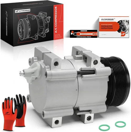 Vista 10 de A-Premium Compresor de aire acondicionado con embrague compatible con Ford E-450 Econoline Super Duty 1999-2001, E-350 Econoline Club Wago