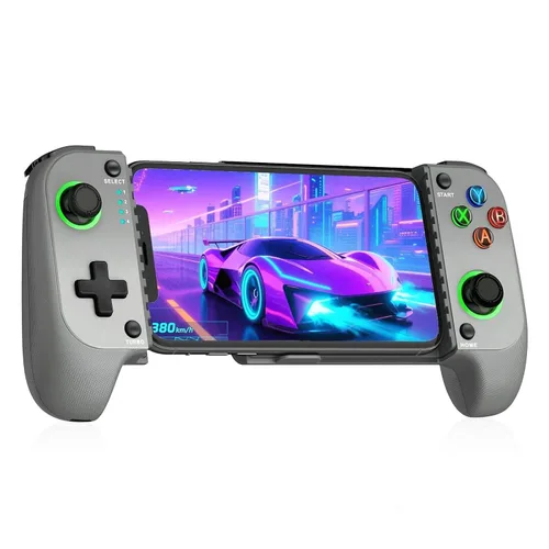 Vista 9 de Mobile Game Controller for iPhone/Android Handheld Gaming, Wireless Phone Gaming Controllers with (Programmable) /Hall Effect Joysticks & Analog