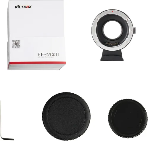 Vista 8 de VILTROX Adaptador de montaje de lente EF-M1 Anillo convertidor de lente de enfoque automático compatible con lente de montaje EF/EF-S a cámara M43