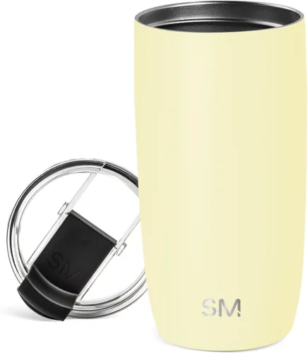 Vista 33 de Simple Modern Taza de café de viaje Tumbler con tapa abatible Reutilizable, aislada, de acero inoxidable, taza de café helado Cold Brew, termo