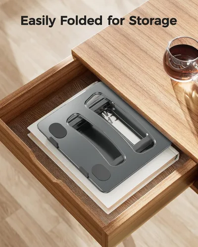 Vista 6 de LORYERGO Soporte ajustable para laptop portátil, para laptops de 17.3 pulgadas, soporta hasta 17.6 libras, postura ergonómica y disipación de calor
