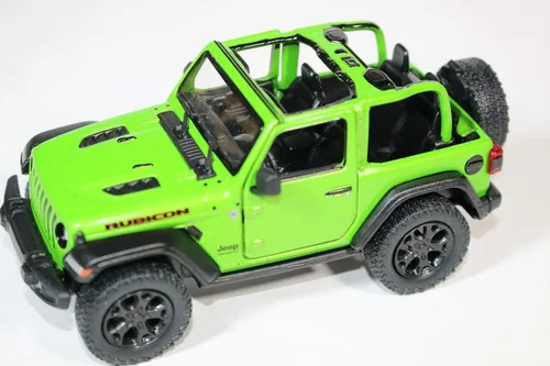 Vista 21 de KiNSMART - Vehículo de juguete modelo Jeep Wrangler Rubicon todoterreno 4x4 de 5 pulgadas, escala 1:34, réplica de coche de metal fundido