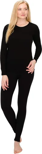 Vista 8 de ALWAYS Conjunto de ropa interior térmica para mujer, forro polar de alta calidad, suave, cálido, largo, capa base, ropa térmica