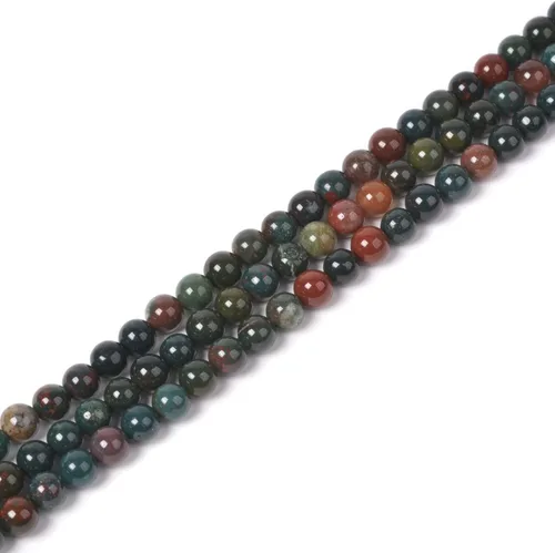 Vista 5 de 7 piedras preciosas de chakras de 0.157 in redondas de cristal curativo sueltas de 16 pulgadas para hacer cuentas de joyería
