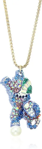 Vista 2 de Betsey Johnson - Collar con colgante de elefante