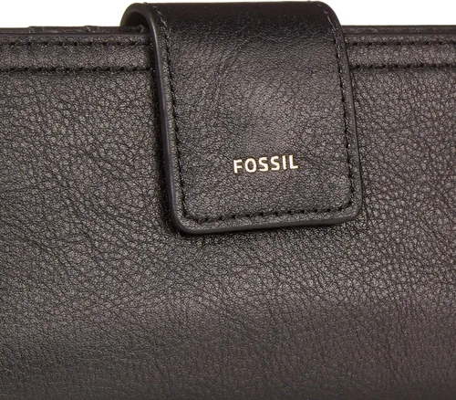 Vista 4 de Fossil - Cartera de piel Logan con lengüeta de bloqueo de interferencia de radiofrecuencia para mujer