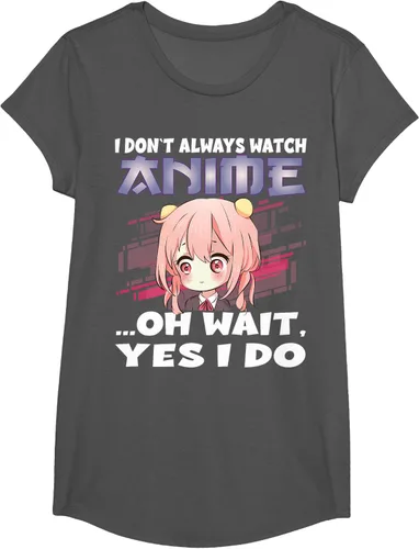 Vista 36 de Ver camiseta japonesa de anime con estampado de anime Girl, Negro, S