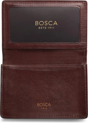 Vista 4 de Bosca - Funda para tarjetas de 2 bolsillos de piel Dolce para hombre