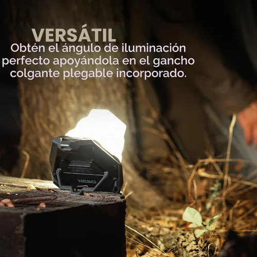 Vista 6 de NEBO Galileo - Linterna plegable de aire, 6 modos de luz, duradera, potente linterna con gancho para colgar para acampar y uso al aire libre, 500