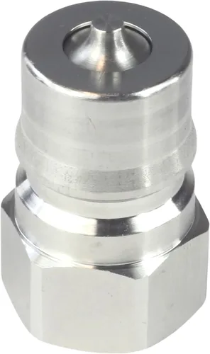 Vista 6 de HFS (R) 1/2" hembra NPT acoplador de desconexión rápida conjunto hidráulico 304 acero inoxidable