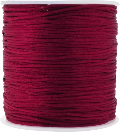 Vista 66 de Mandala Crafts Cordón de satén de cola de rattail de 0.02 in para nudos chinos de macramé