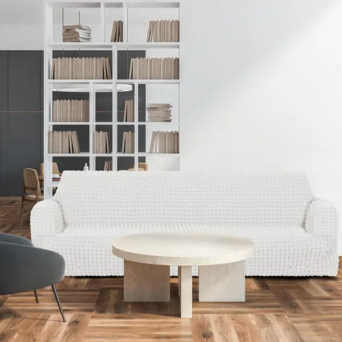 Vista 6 de Fanfanwin Juego de 3 fundas de sofá para muebles de sala de estar, fundas elásticas y lavables para sofá de Navidad, sofá grande de gran